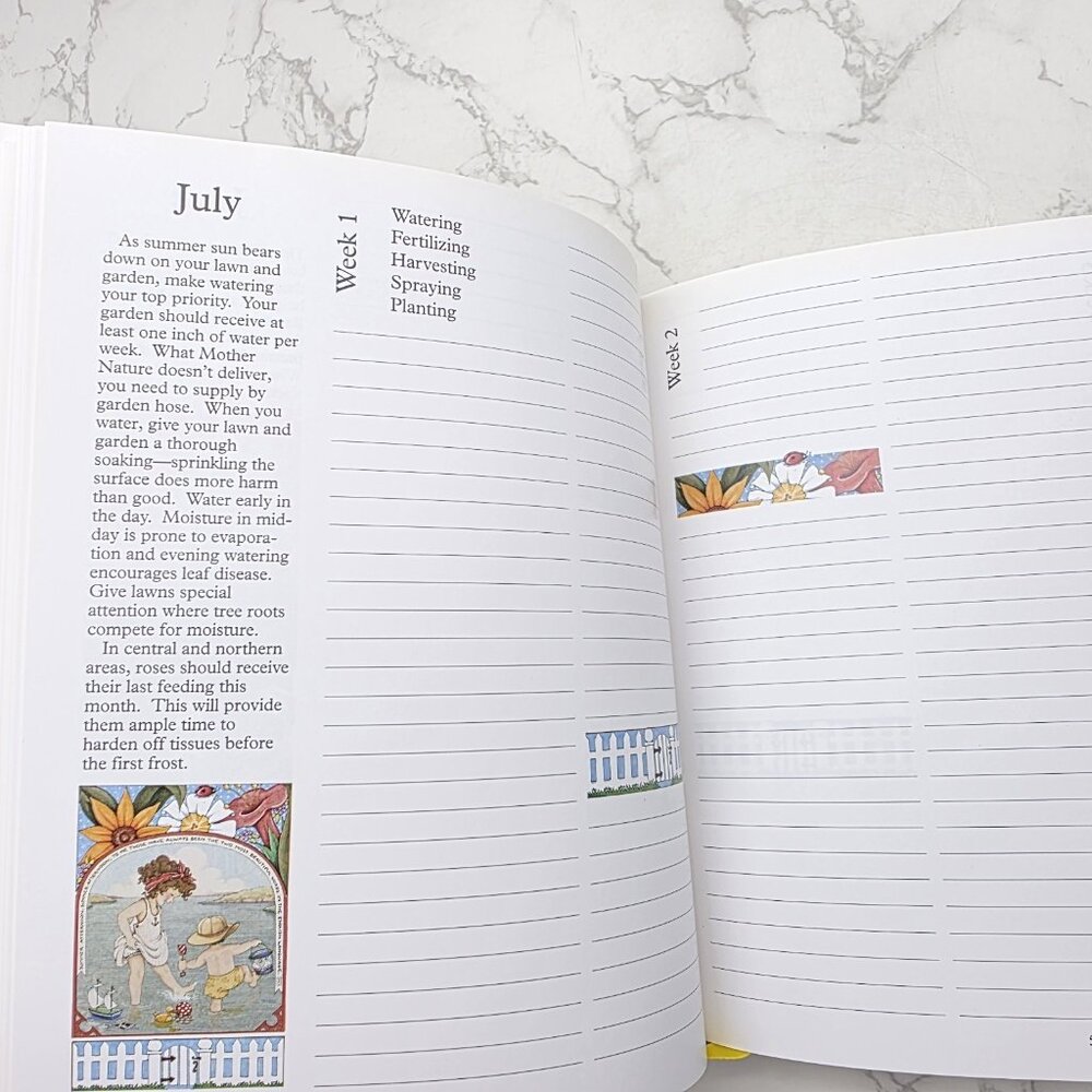 Mary Engelbreit Gardeners Journal Plants Hardcover Book Vintage Vegetable Flower - Picture 9 of 13